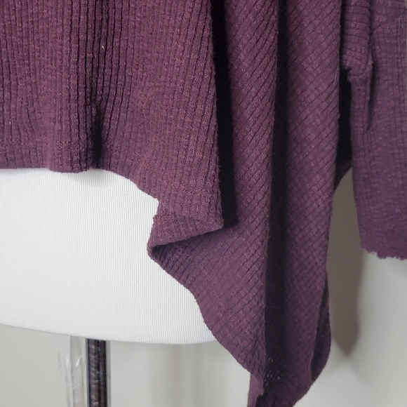 Free People Beach World Traveler Pullover Split‎ Back Oversized Sweater Top S - Picture 5 of 11